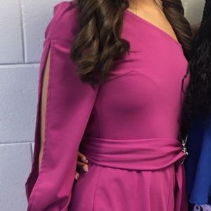 Hot pink jumpsuit, Size 0